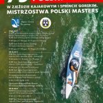 Plakat zapraszający - 79 Mistrzostwa Polski w zjeździe kajakowym i sprincie górskim