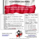 Plakat informacyjny dotyczący XIII Szczawnickiego Biegu Niepodległości